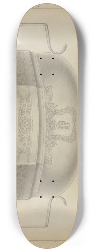 Bernard Westmacott - Silver Sugar Bowl 8.25 inch art skate deck