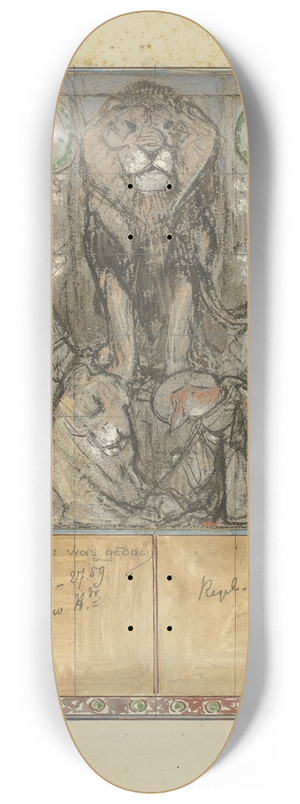 Bernard Willem Wierink - Koning Nobel schenkt Reinaert de vrijheid 8.25 inch art skate deck