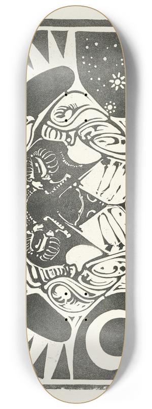 Bernard Willem Wierink - Kop van een leeuw 8.25 inch art skate deck