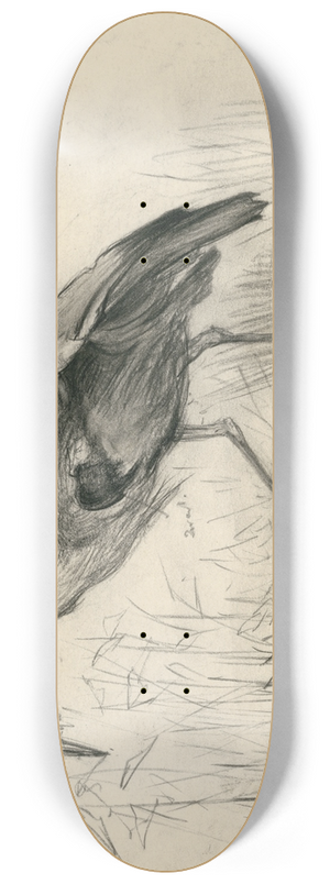 Frans Smissaert - Een reiger aan de waterkant 8.25 inch art skate deck