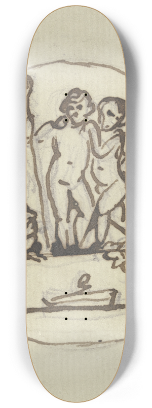 Bertel Thorvaldsen - Bacchus at the winepress 8.25 inch art skate deck