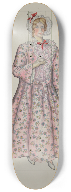 Bertha Semple - Puppet  Mrs. Shelby 8.25 inch art skate deck