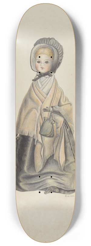 Bertha Semple - Quaker Doll 8.25 inch art skate deck
