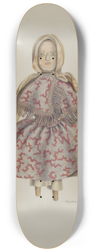 Bertha Semple - Wooden Doll 8.25 inch art skate deck