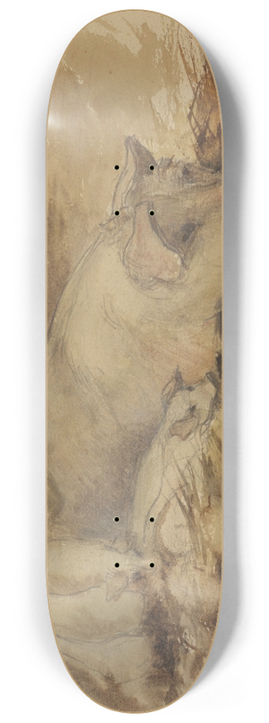 Frans Smissaert - Zeug met biggen 8.25 inch art skate deck