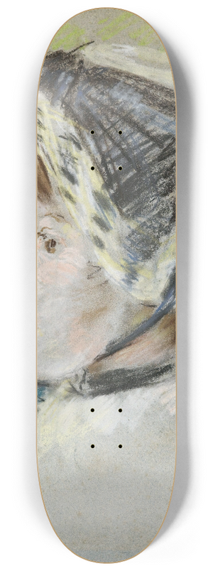 Berthe Morisot - Jeanne Pontillon  La Capeline 8.25 inch art skate deck