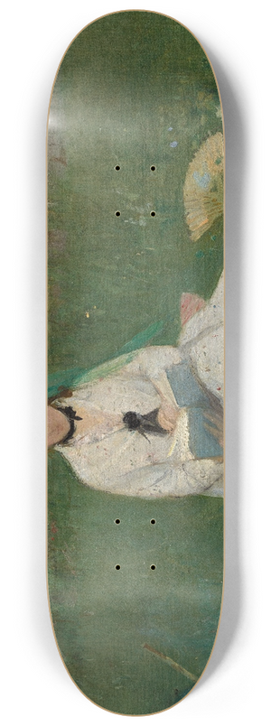 Berthe Morisot - Reading 8.25 inch art skate deck