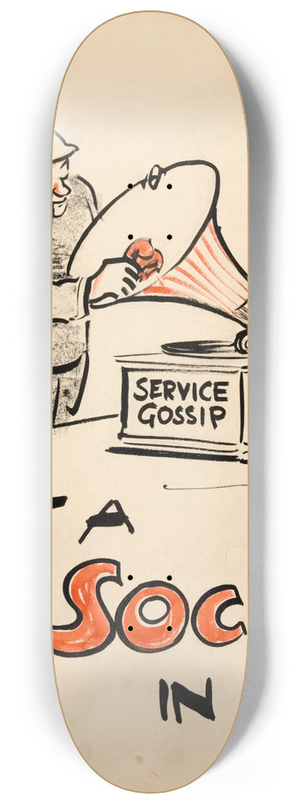 Bert Thomas - Put a sock in it! 8.25 inch art skate deck