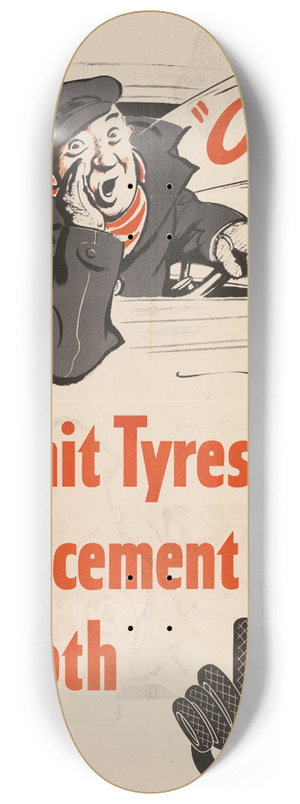 Bert Thomas - Submit Tyres for Replacement When Smooth 8.25 inch art skate deck