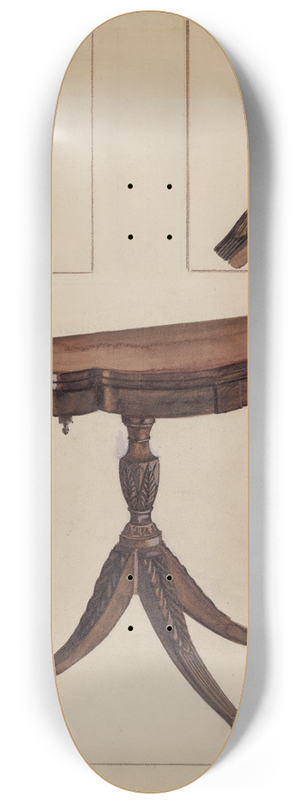 Bessie Forman - Card Table 8.25 inch art skate deck