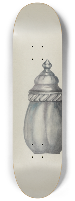 Beulah Bradleigh - Pewter Honey Jar 8.25 inch art skate deck