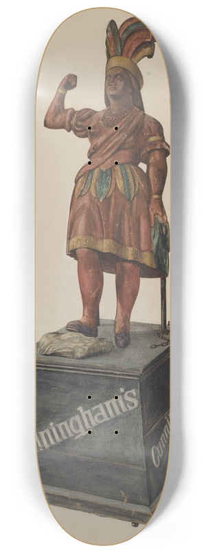Beverly Chichester - Cigar Store Indian 8.25 inch art skate deck