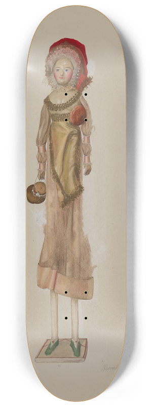 Beverly Chichester - Dairy Maid Doll 8.25 inch art skate deck