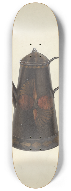 Beverly Chichester - Toleware Tin Teapot 8.25 inch art skate deck