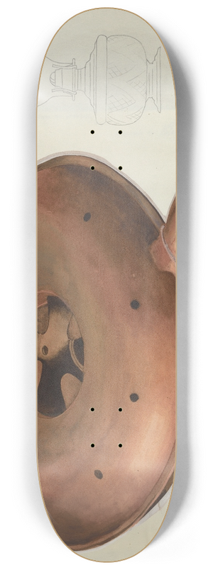 Beverly Chichester - Warming Pan 8.25 inch art skate deck