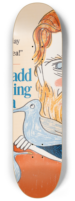 Bill Sokol - Books add something extra 8.25 inch art skate deck