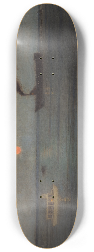 Birge Harrison - Rosy Moon Off Charleston Harbor 8.25 inch art skate deck