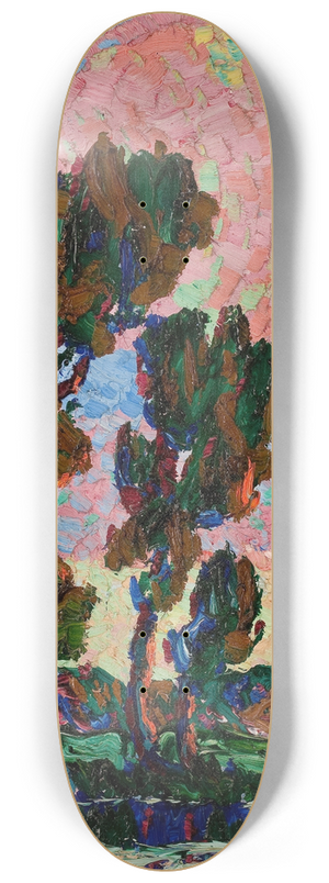 Birger Sandzn - Cottonwood Trees and Pond 8.25 inch art skate deck