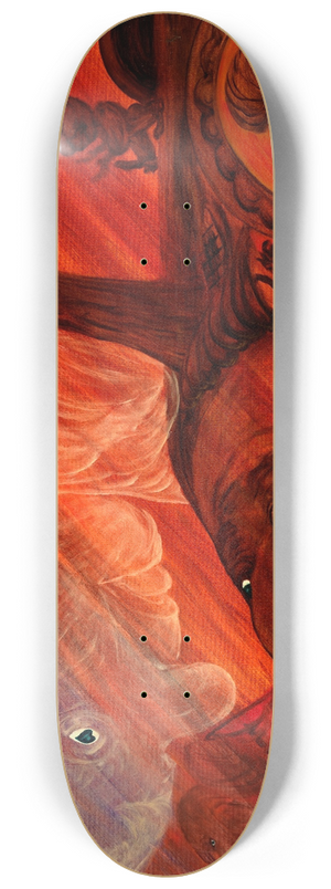 B. Jesus Newton - Untitled 8.25 inch art skate deck
