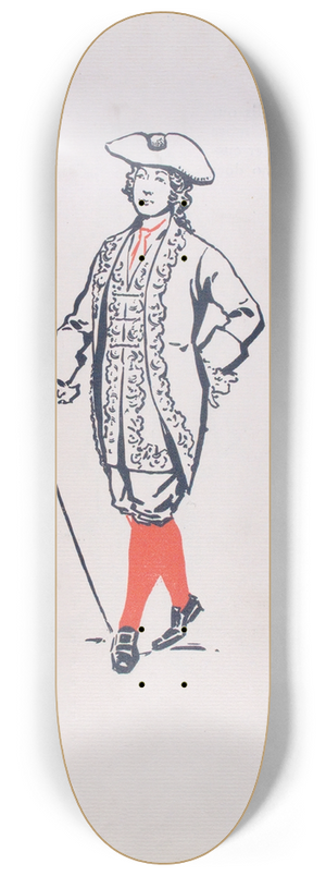 B. Kuppenheimer & Co - Period about 1775 8.25 inch art skate deck