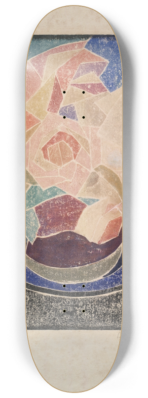 Blanche Lazzell - June roses 8.25 inch art skate deck