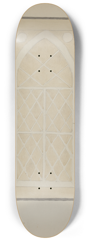 Blanche Waterbury - Panel from Hall Lantern 8.25 inch art skate deck