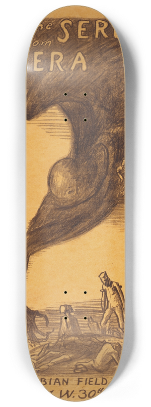 Boardman Robinson - Save the Serbians from cholera 8.25 inch art skate deck