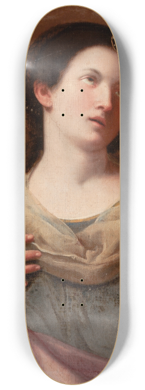 Bolognese School - A Sibyl with Eyes Raised 8.25 inch art skate deck