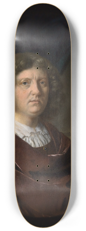 Frans van Mieris the Elder - Portrait of a gentleman in a red coat 8.25 inch art skate deck Frans van Mieris the Elder - Portrait of a gentleman in a red coat 8.25 inch art skate deck