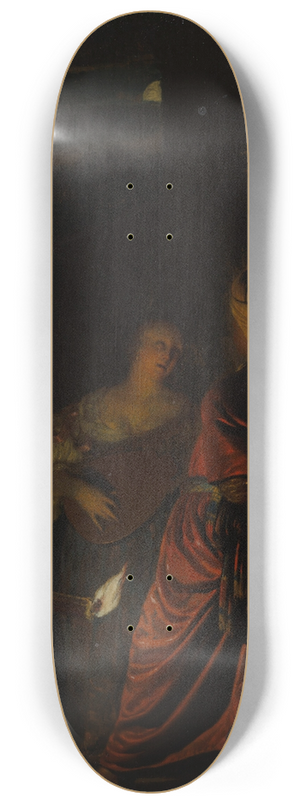 Frans van Mieris the Elder - The Serenade 8.25 inch art skate deck Frans van Mieris the Elder - The Serenade 8.25 inch art skate deck