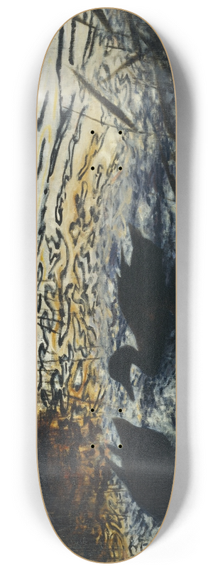 Bruno Liljefors - Evening Wild Ducks (The Leopard Skin) 8.25 inch art skate deck