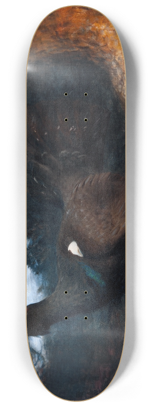 Bruno Liljefors - The mating of the Capercaillies 8.25 inch art skate deck