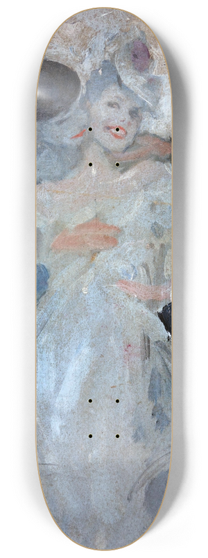 Brynolf Wennerberg - Pierrot und Columbine 8.25 inch art skate deck