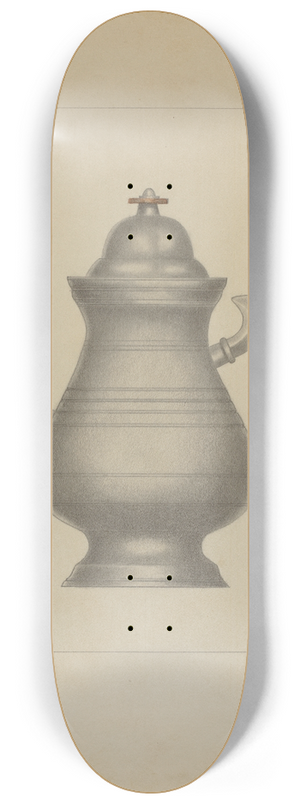 Burton Ewing - Pewter Coffee Pot 8.25 inch art skate deck