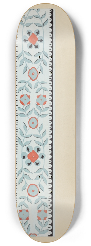Burton Ewing - Wall Paper Border 8.25 inch art skate deck