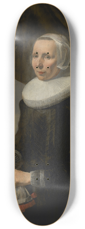 Caesar Van Everdingen - Portret van Aechje Claesdr. Moer (1585-1640) 8.25 inch art skate deck
