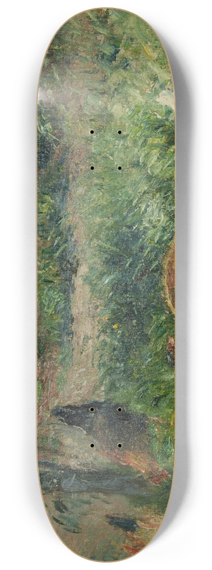 Camille Pissarro - Basse-cour avec poules et canards 8.25 inch art skate deck