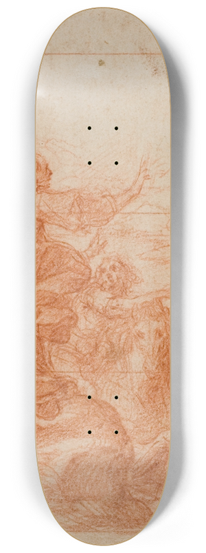 Camillo Procaccini - The Miracle of the Ticino River 8.25 inch art skate deck