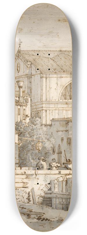 Canaletto - Architectural Capriccio 8.25 inch art skate deck