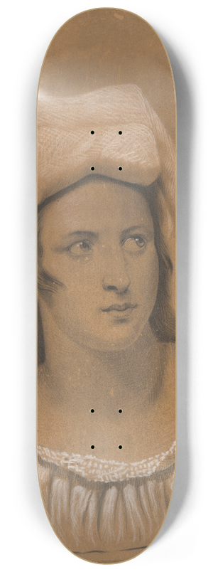 Frantiek Klimkovi - Portrait of a woman 8.25 inch art skate deck