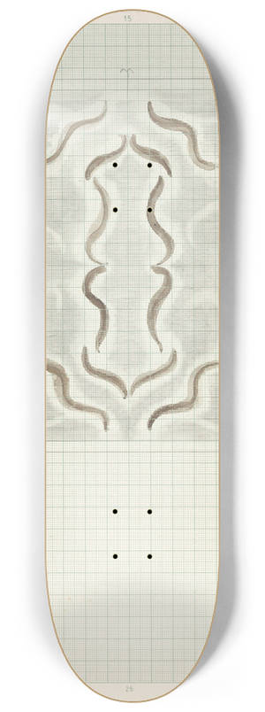 Carel Adolph Lion Cachet - Drie decoratieve ontwerpen 8.25 inch art skate deck