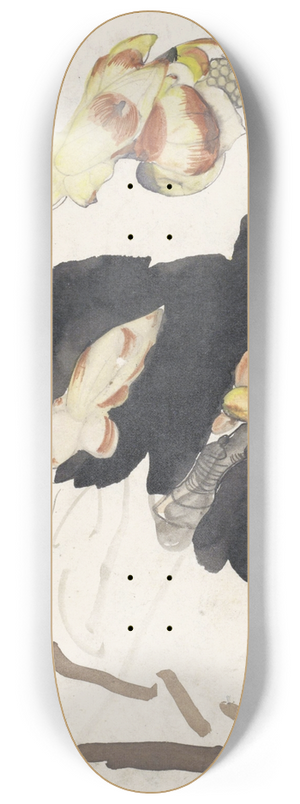 Carel Adolph Lion Cachet - Kastanjeknoppen 8.25 inch art skate deck