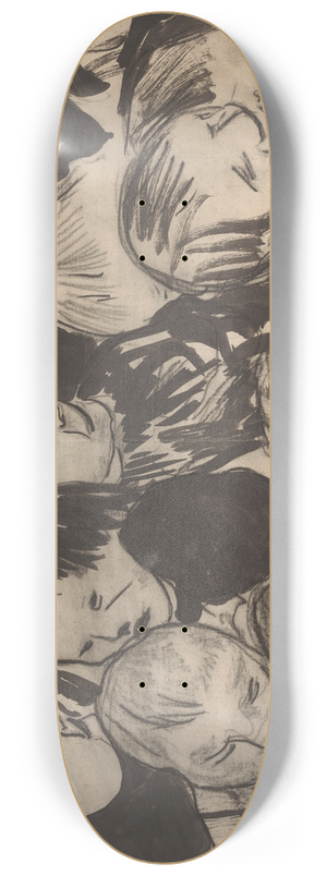 Carel Adolph Lion Cachet - Kinderkopjes 8.25 inch art skate deck