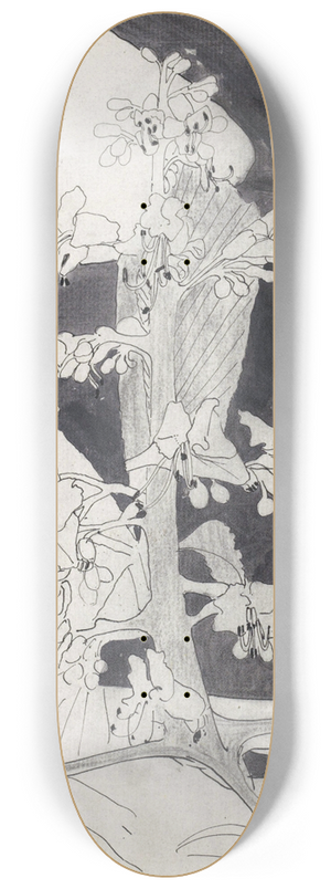 Carel Adolph Lion Cachet - Plantstudie (brandnetel) 8.25 inch art skate deck