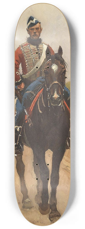 Frants Henningsen - To gardehusarer 8.25 inch art skate deck Frants Henningsen - To gardehusarer 8.25 inch art skate deck