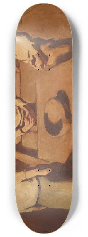 Albin Egger Lienz - Das Tischgebet 8.25 inch art skate deck