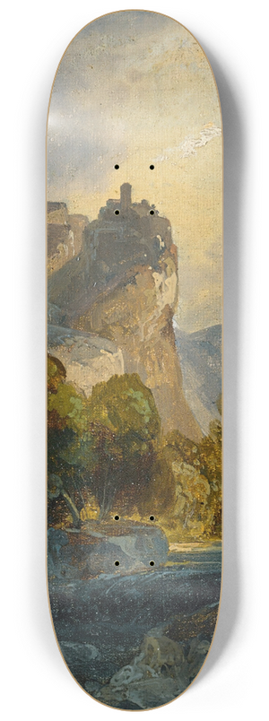 Carl Blechen - Italian Landscape 8.25 inch art skate deck