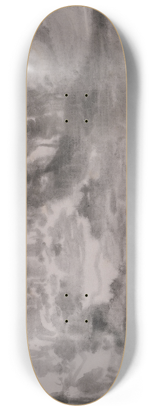 Carl Blechen - Landschaft mit Burg (oder Kirche) 8.25 inch art skate deck