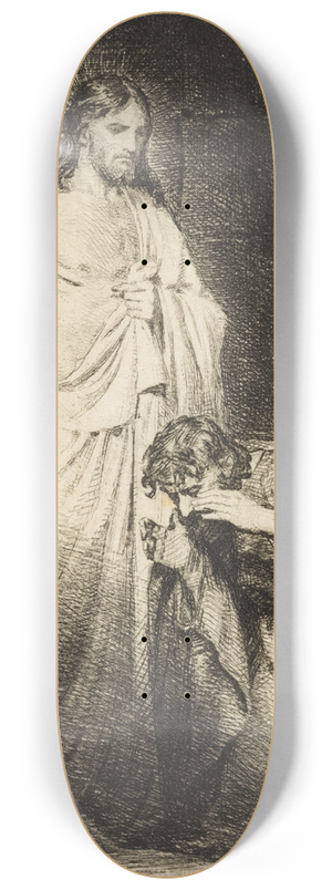 Carl Bloch - Christ and the doubting Thomas 8.25 inch art skate deck