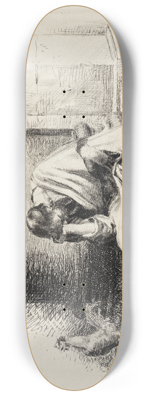 Carl Bloch - Den angrende Peter 8.25 inch art skate deck